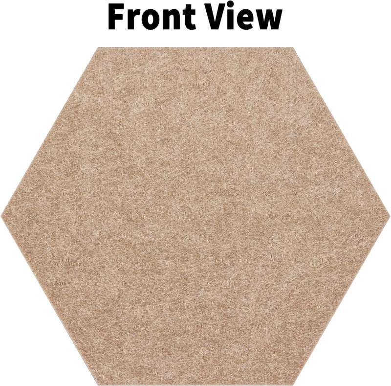 AIBOVI Fwpelt 12'' Large Hexagon Cork-Bulletin Board Tiles Adhesive 10 Pack Frameless Corkboard Hexagonal Prayer Vision Cork Board for Office Wall Decor, Hex Tack Pinboard with 30 Push Pins - Image 2